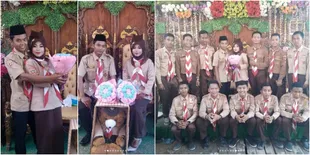 Anti-Mainstream, Pasangan Ini Menikah Berpakaian Seragam Pramuka