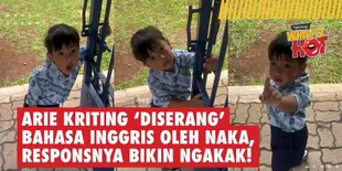 Arie Kriting 'Diserang' Bahasa Inggris Oleh Naka, Responsnya Bikin Ngakak!