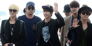 Artis-Artis SMTOWN di Bandara Incheon Menuju Indonesia
