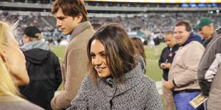Ashton Kutcher - Mila Kunis Nikmati Thanksgiving di Roma