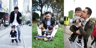 Asyik Main di Melbourne, Begini Kedekatan Suami Sandra Dewi dan Anak