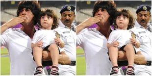 Ayah Manis, SRK Gendong Sayang AbRam Khan Kala Pulang ke Mumbai