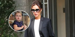 Bangga, Victoria Unggah Foto Harper Beckham Saat Asyik Melukis
