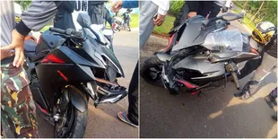 Baru Dijajal Sebentar, Motor Garang ini Remuk Dikendarai Anak SMP