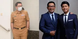 Bekerja Lagi di Tengah Suasana Duka, Ridwan Kamil Bawa Putra Bungsunya Ngantor - Mata Sembab Jadi Sorotan Netizen
