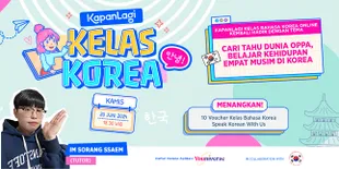 Belajar Bahasa Korea Bareng Speak Korean With Us 'Cari Tahu Dunia Oppa, Belajar Kehidupan Empat Musim di Korea'