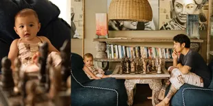 Belajar Banyak Hal Baru, Ini 7 Potret Baby Djiwa Main Catur Bareng Dimas Anggara, Ekspresinya Lucu Banget