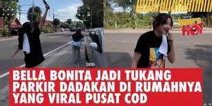 Bella Bonita Istri Denny Caknan Jadi Tukang Parkir Dadakan Gara-Gara Rumahnya Viral Dipakai COD