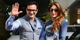 Beredar Foto Saif Hendak Cium Kareena dan Taimur, Bikin Melting!