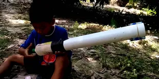 Bermain Meriam Spiritus Saat Ngabuburit, Wajah Bocah Ini Terluka Bakar