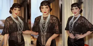 Bikin Lupa Kalau Sudah Jadi Nenek, 7 Potret Penampilan Glamor Ashanty Usung Gaya 'THE GREAT GATSBY' - Pakai Korset Pamer Pinggang Ramping