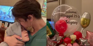 Pakai Kursi Roda, Ini Potret Lesti Kejora yang Masih Sempat Bikin Kejutan Anniv Sebelum Melahirkan - Rizky Billar Kaget dan Beri Pelukan Hangat
