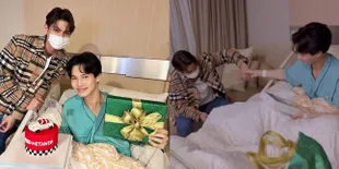 Bromance Awet, 8 Potret Win Metawin Dapat Surprise Ulang Tahun dari Bright Vachirawit di Rumah Sakit - Bikin Heboh dan Trending