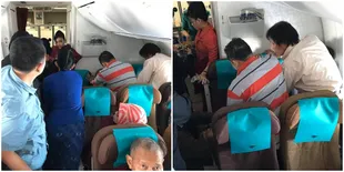 Bukan Film, Kisah Penyelamatan di Atas Pesawat Ini Nyata &#38; Viral!