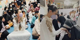 Calon Menantu Idaman Maia Estianty, Alyssa Daguise Berbagi ke Panti Asuhan - Bikin Adem Pakai Kaftan