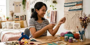 Cara Membuat DIY Hiasan Kamar Estetik Modal Rp50 Ribu, Cocok untuk Pemula dan Berpeluang Jadi Cuan