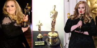 Cara Unik Adele Pamer Oscar