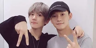 Chen EXO Kedapatan Ikut Naik ke Atas Panggung dan Selamati Kemenangan Baekhyun