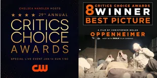 Daftar Pemenang Critics Choice Award 2024, 'OPPENHEIMER' Borong 8 Piala Sekaligus!