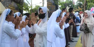 Damai Sekali, Salat Idul Fitri di Malang Gunakan Halaman Gereja Kayutangan - Bukti Toleransi dan Kedamaian!