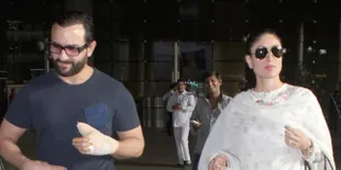 Demi Stroller Bayi Kareena, Saif Ali Khan Rela Terbang ke Delhi