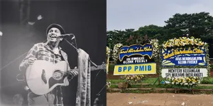 Deretan Karangan Bunga Duka Cita yang Sudah Berjejer di Makam Glenn Fredly