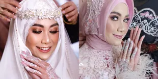 Detail Penampilan Cantik Anisa Rahma Eks Cherry Belle di Akad - Resepsi Pernikahan