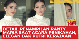 Detail Penampilan Ranty Maria di Momen Pernikahan, Elegan Dengan Ball Gown Halter Neck Putih