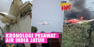 Detik-Detik Pesawat Air India Dengan 242 Penumpang Jatuh 5 Menit Setelah Take-Off