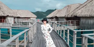 Diajak Suami Berenang dengan Hiu, Syahrini: Pura-pura Bahagia