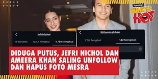 Diduga Putus, Jefri Nichol dan Ameera Khan Saling Unfollow dan Hapus Foto Mesra