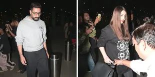 Dirumorkan Cerai, Aishwarya Rai dan Abhishek Bachchan Pulang Liburan Tahun Baru Bersama Aaradhya