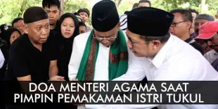 Doa Menteri Agama di Pemakaman Istri Tukul Arwana