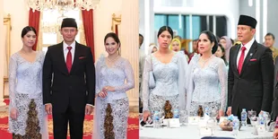 Duo Bidadari, 8 Potret Annisa Pohan dan Almira Yudhoyono Dampingi Pelantikan AHY Jadi Menteri ATR/BPN