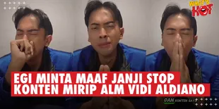 Egi Fazri Memohon Maaf Sambil Berderai Air Mata, Janji Akan Stop Konten Mirip Alm Vidi Aldiano