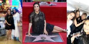 Eva Longoria Menerima Penghargaan Walk Of Fame Ditemani Victoria Beckham Dan Para BFF