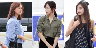 Fashion Airport TWICE Saat Menuju ke Indonesia, Cantik Dengan Gaya Kasual!
