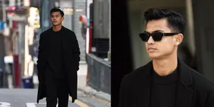 Fashion Serba Hitam Pratama Arhan, Penampilannya Bak Model Profesional