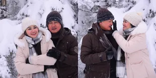 6 Potret Fitri Carlina Bareng Sang Suami Hendra Sumendap di Instagram, Naik Gondola - Bermain Salju