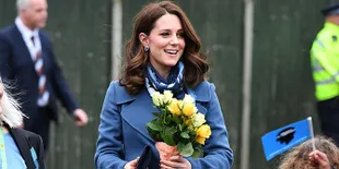 [FOTO] Anggunnya Kate Middleton di BAFTA 2018, Cantik Pamer Baby Bump