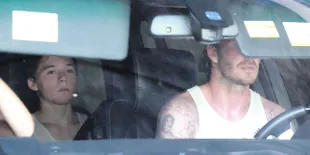 [Foto] David Beckham dan Anaknya Kecelakaan di Los Angeles!