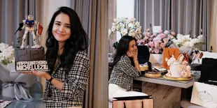 Foto-foto Perayaan Ulang Tahun Michelle Ziudith yang ke-29, Ada Kue Gundam!