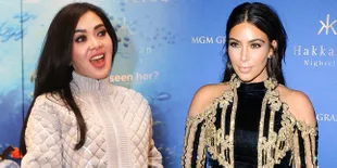 [FOTO] Kembaran Sepatu, Syahrini Saingi Gaya Kim Kardashian