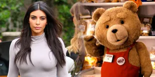 [FOTO] Ketika Pose Panas Kim K Jadi Bahan Guyonan Boneka Ted