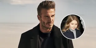 [FOTO] Pamerkan Tanda Cinta, David Beckham Cium Si Kecil Harper