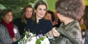 [FOTO] Ratu Letizia, Tetap Cantik &#38; Anggun Meski Tampil Sederhana