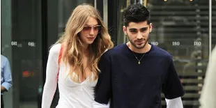 FOTO: Romantis, Zayn Malik Kecup Mesra Kening Gigi Hadid