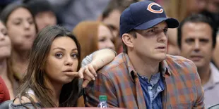 [FOTO] Sarapan Berduaan, Ashton Kutcher Gandeng Mesra Mila Kunis