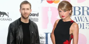 [FOTO] Super Mesra! Calvin Harris Gendong Manja Taylor Swift