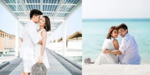 FOTO: Sweet! Glenn Alinskie Ngobrol Dengan Bayi di Perut Chelsea